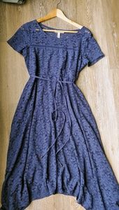 Jessica Simpson Midi Length Lace Maternity Dress